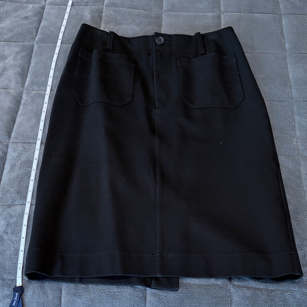 Anthropologie Maeve Black Pencil Skirt